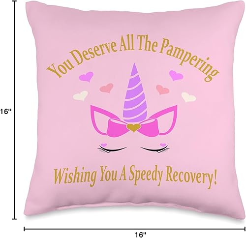 Miniatura 4 de Funny You Mererve All The Pampering Best Wishes Well Gifts - Almohada de 16 x 16 pulgadas, multicolor