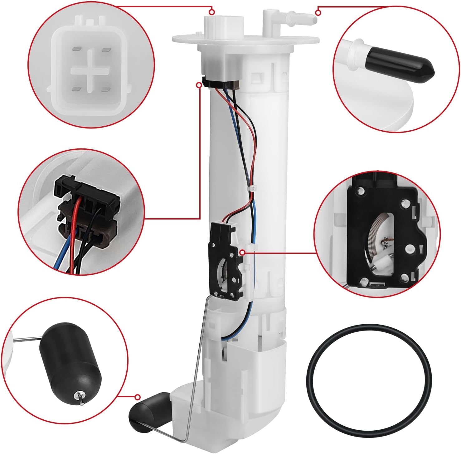 JAVIK Fuel Pump Assembly With O-ring for Kawasaki Tery-x/4 750 800 KRT750 KRT800 KRF800 Mule Pro KAF700 KAF820 KAT820 2014-2024 O.E.M# 49040-0733 47-1031
