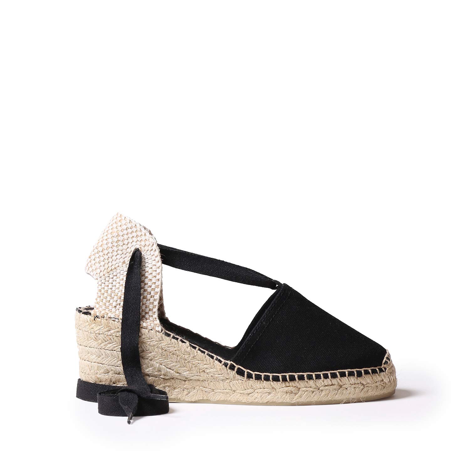 TONI PONS Valencia - Espadrille compensée végétalienne pour Femme de en Toile de Coton.