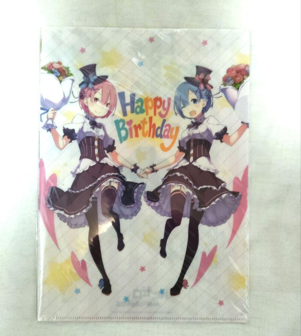 Amazon.co.jp: リゼロ ラムとレムの誕生日生活2019ver A4クリア