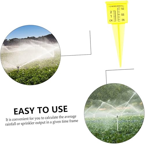 Miniatura 8 de Housoutil 3 Uds. Herramientas de buque de medidor de rociadores, tubos de ensayo de vidrio, herramienta de medición de agua de jardín, medidor de