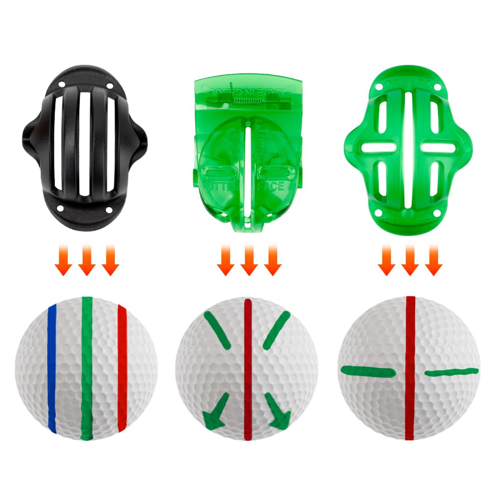 Juego de marcadores de pelota de golf,Herramientas de marcado de pelotas de golf