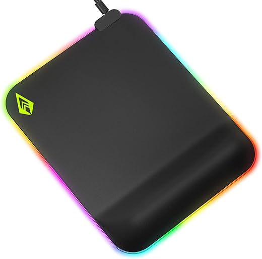 Archer Tech Lab Quiver 200 Gel Mouse Pad, Ergonomic Gaming Mousepad Memory Foam Cushion Wrist Support to Relief Pain, 15 RGB Modes Plug & Play,…