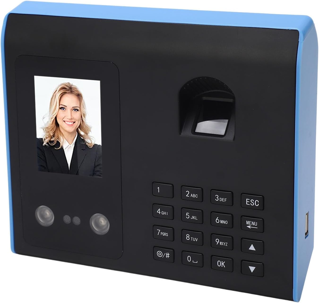 Biometric Fingerprint Attendance Machine, 3 in 1 Time Clock for Employees Small Business with Face, Finger Scan and Password, No Drive, Multi Language Auto Clock in and Out