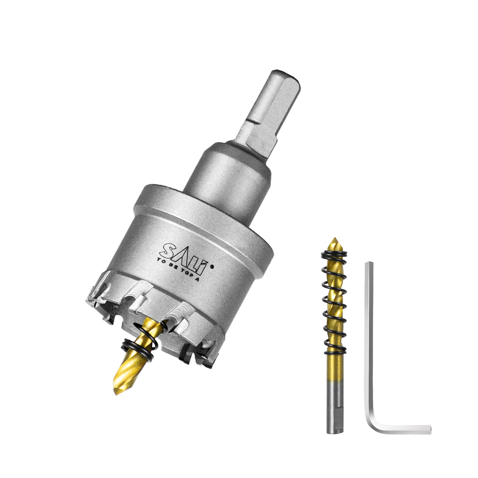 SALI TCT Carbide Hole Saw for Hard Metal,38mm,1-1/2" Tungsten Carbide Tipped Hole Cutter with 38mm