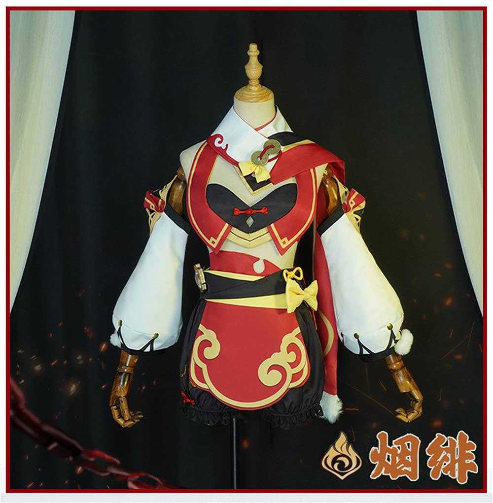 原神 煙緋 コスプレ 小道具付き Uwowo製 Amazon.co.jp: UwowoCos Genshin Impact 原神 煙緋 エンヒ 制服