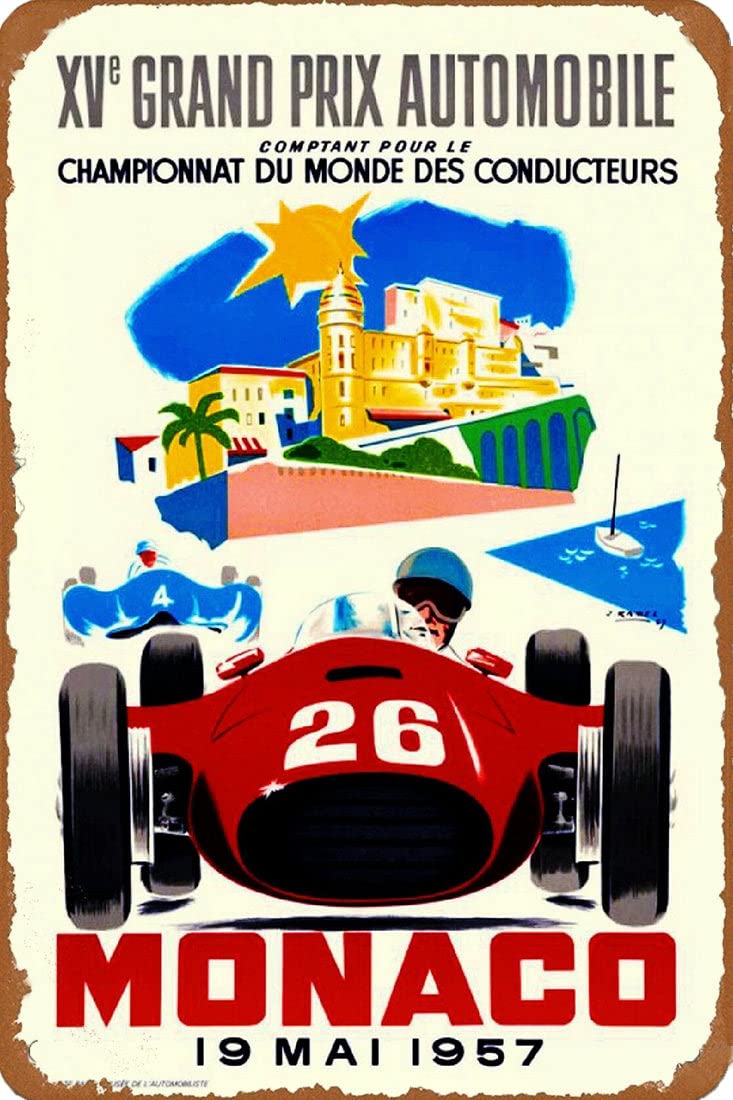 1957年モナコグランプリ開催ポスター 1957年モナコグランプリ開催ポスター