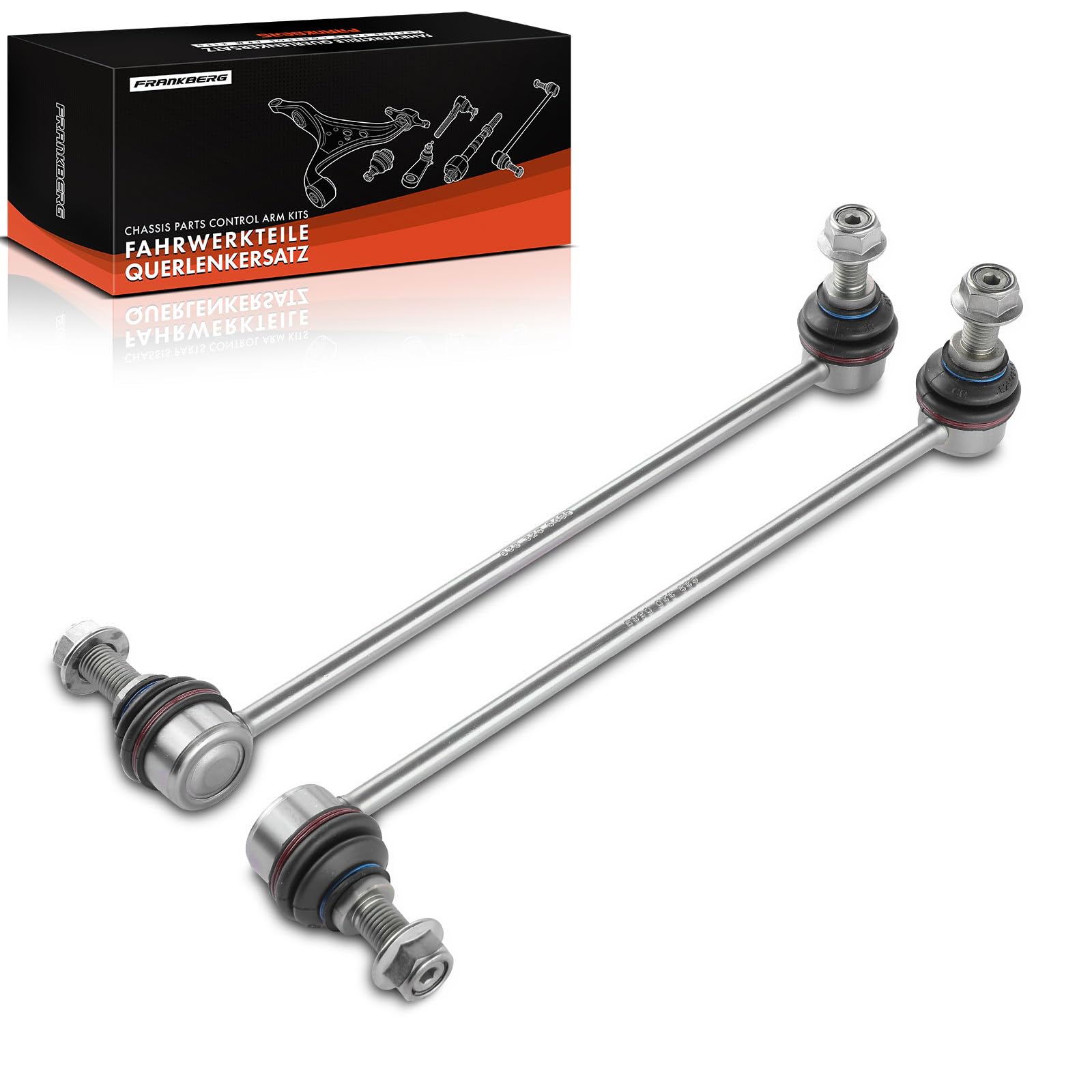 Frankberg biellettes de barre stabilisatrice avec écrou pour essieu avant | Compatible avec: Bus Vito W639, Viano W639, Vito/Mixto Fourgon W639