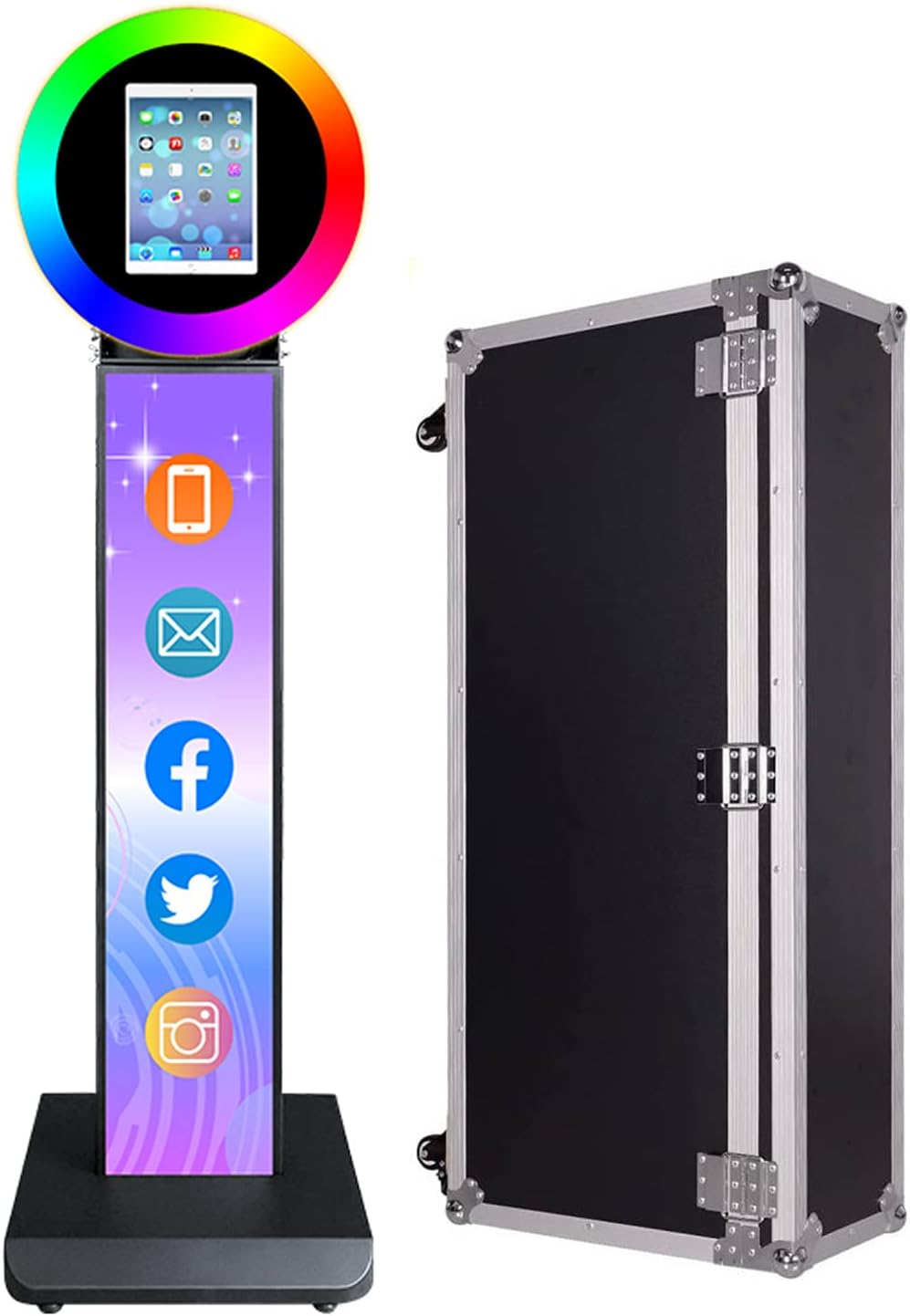 HITUGU Portable iPad Photo Booth, Metal Shell Selfie