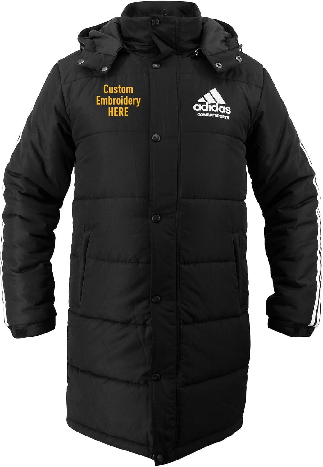 adidas Combat Sports Custom Winter Parka Jacket - For Corporate Events, Sports Team, Birthday