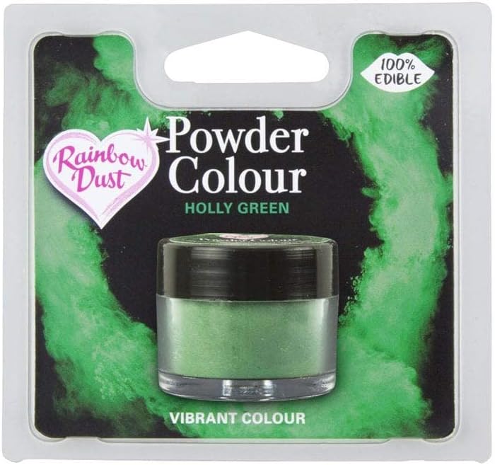 Edible Matt Powder Dust Colour 4g Holly Green