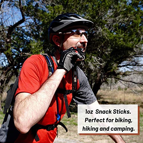Bulk Maple Meat Sticks - "One Pounder" Jerky Snack Sticks by El Norteño - Low Carb, Low Sugar, Gluten and MSF Free, Wood Smoked, Made in the USA (1lb Maple Snack Sticks)