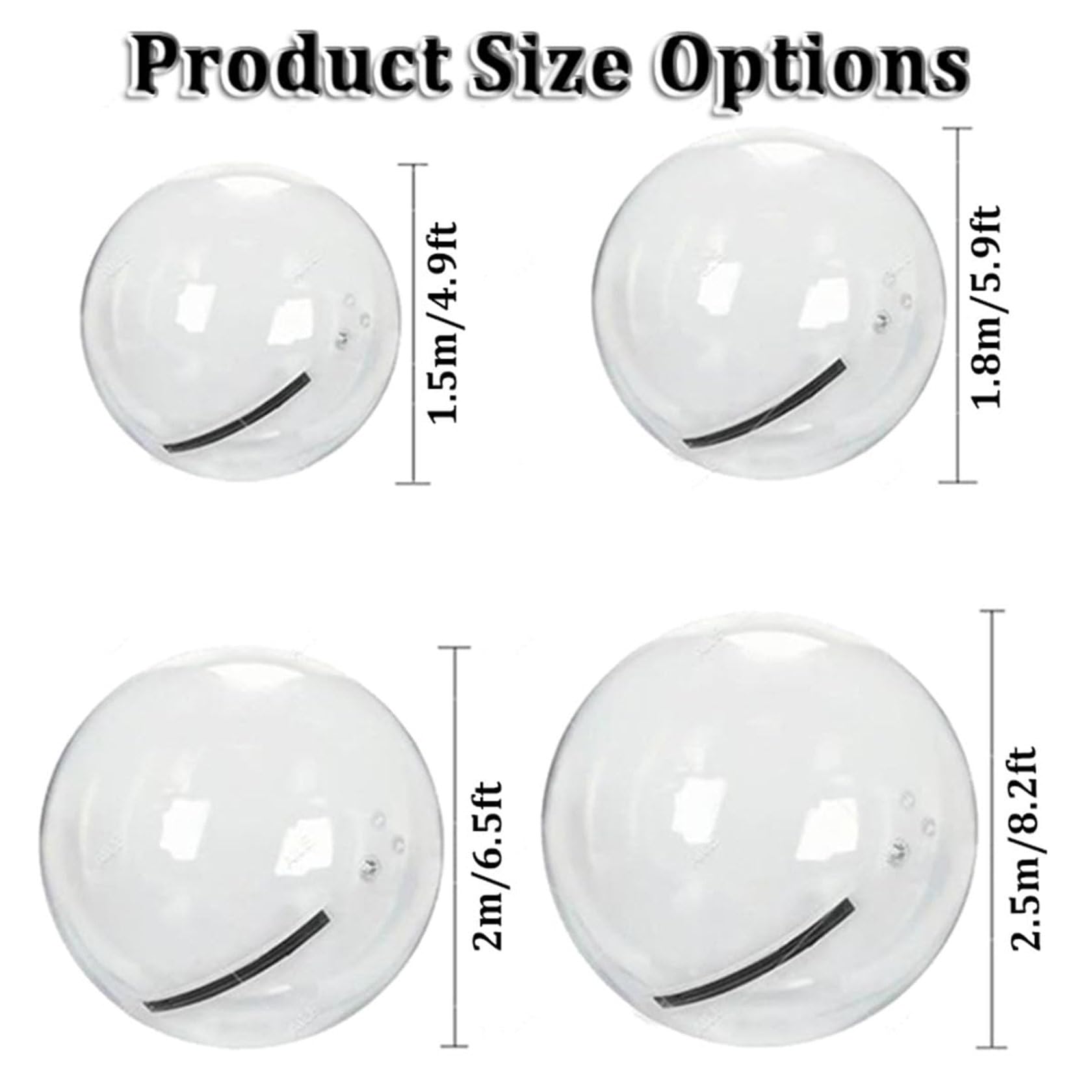 Pelota Gigante Para Caminar Sobre El Agua (1,5 M, 1,8 M, 2 M, 2,2 M Y 2,5 M), Pelota De Agua Transparente De Pvc, Pelota Para Caminar Sobre El Agua, Pelota Rodante Con Bomba De Aire EléCtrica .,1.8m