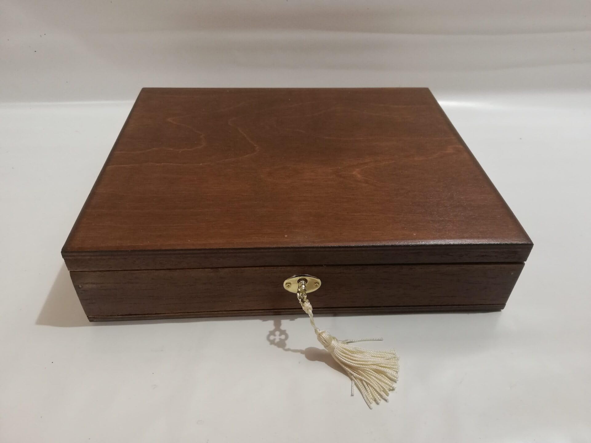 Coffret numismatique en Bois pour pièces et médailles de Collection, 2 Plateaux en Velours, Fait Main en Italie, 27x21x7 cm