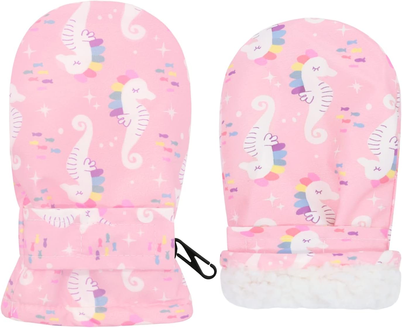 Olreco Waterproof Toddler Mittens - Winter Snow Gloves for Baby, Kids, Boys and Girls
