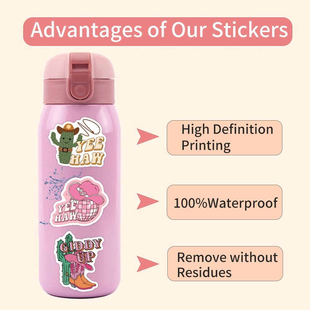 Disco Cowgirl Stickers for Kids Teens Adults Boys Girls Gift Pack - Image 2