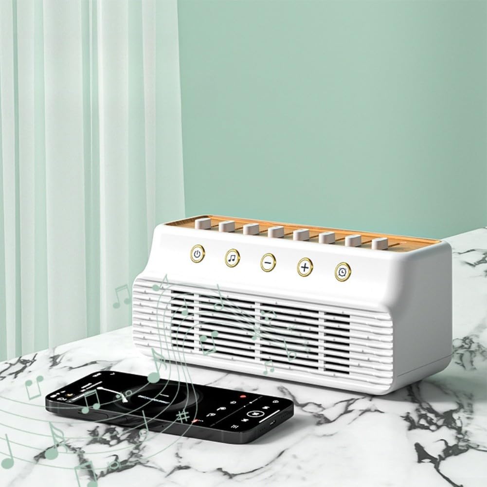 Weißes Rauschen Maschine 255 Klänge Timer Tragbar(White)