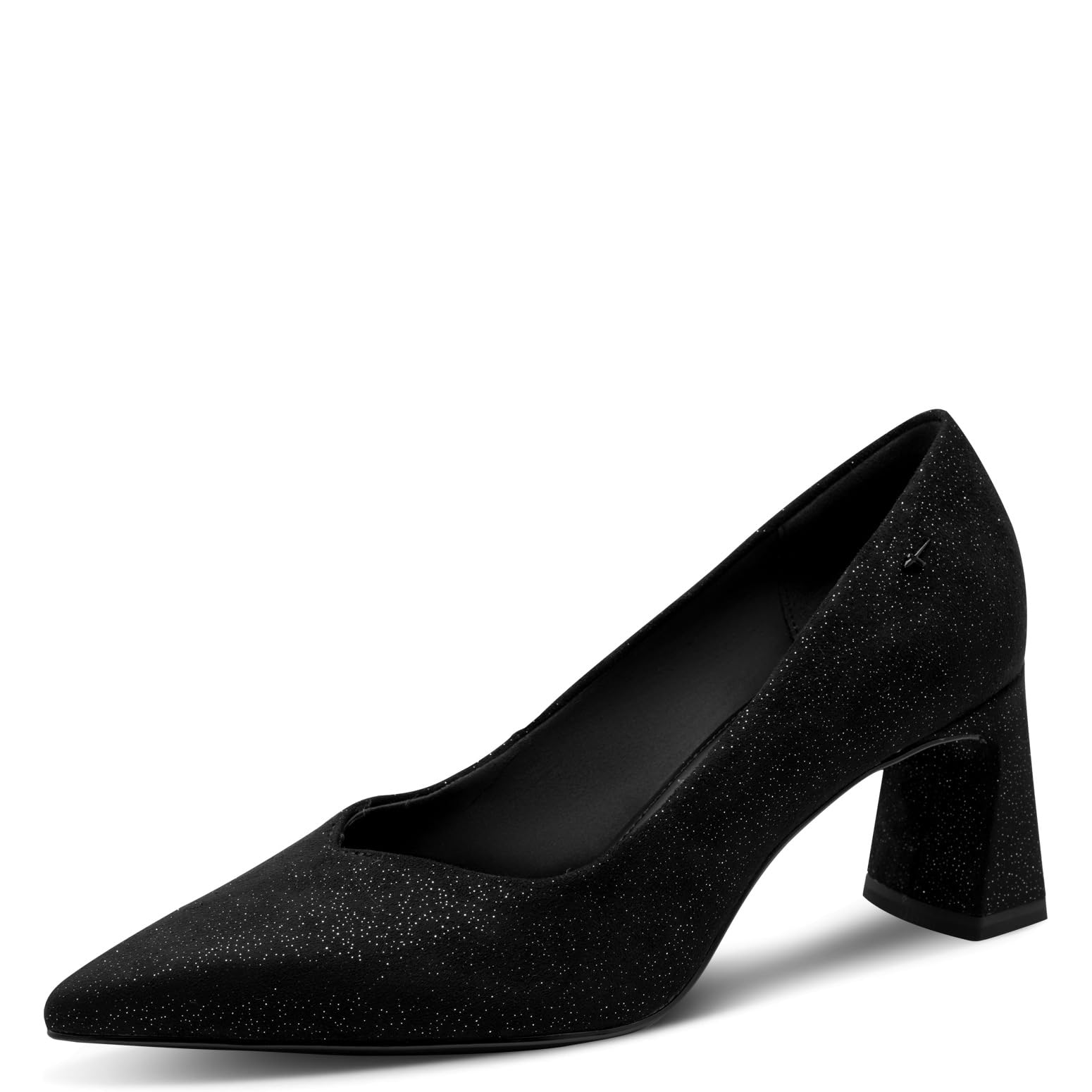 Tamaris Women's Vegan Court Shoes, Black Struct, 6.5 UK