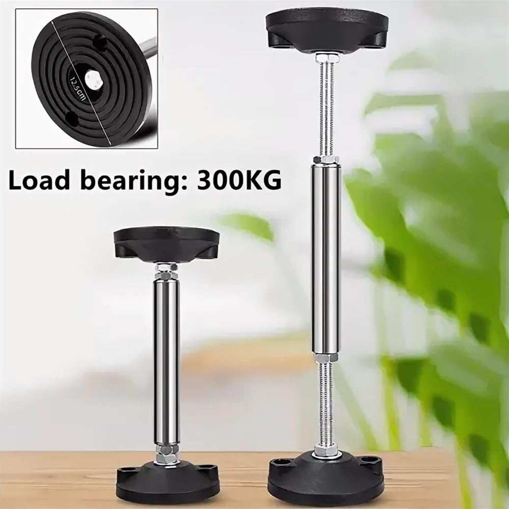 Niciksty Telescopic Rod Bearing Bracket - 304 Stainless Steel Adjustable Support Pole for Cabinet Bathroom, Kitchen & Table - Image 4