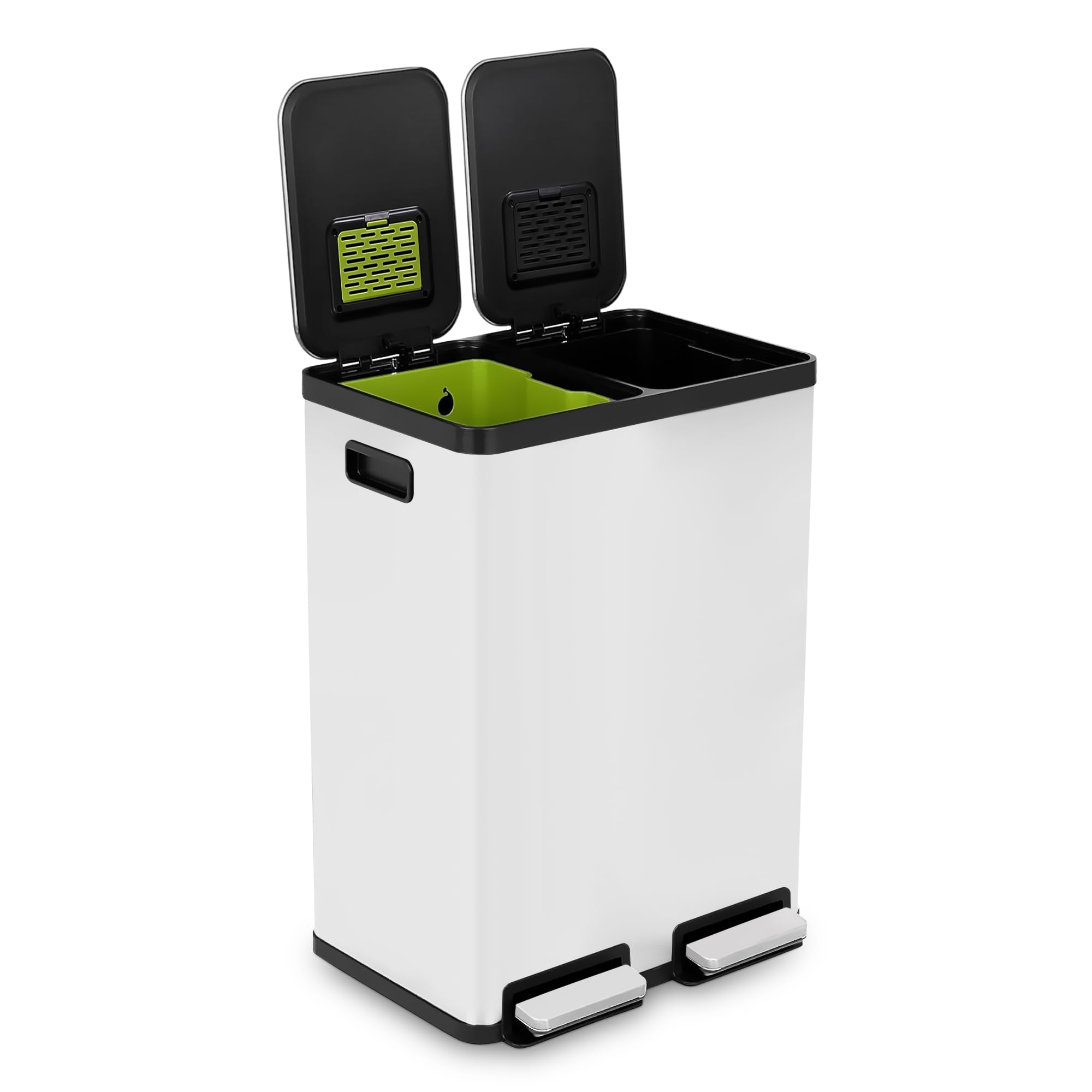 Simpli-Magic Dual Compartment Trash Can