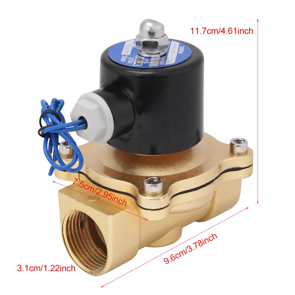 Amazon.co.jp: Hilitand 電磁弁 電気水弁 12vソレノイドバルブ