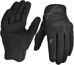 Harssidanzar Gants de Moto à Doigts complets pour Hommes avec écran Tactile SM061EU