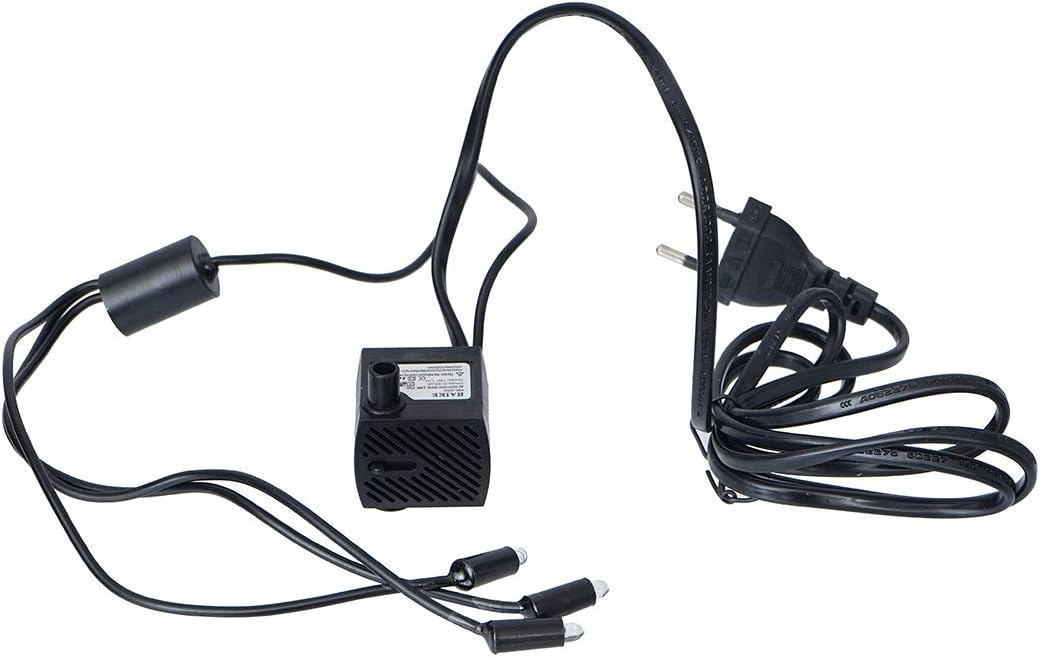 - CHRONIKLE Water Flow Controller Pump or Motor with 3 LED Lights (Size: 50 x 50 x 50 MM | Color: Black | Weight: 250 grm)