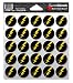 Award Decals Lightning Bolt (Yellow Gold on Black)