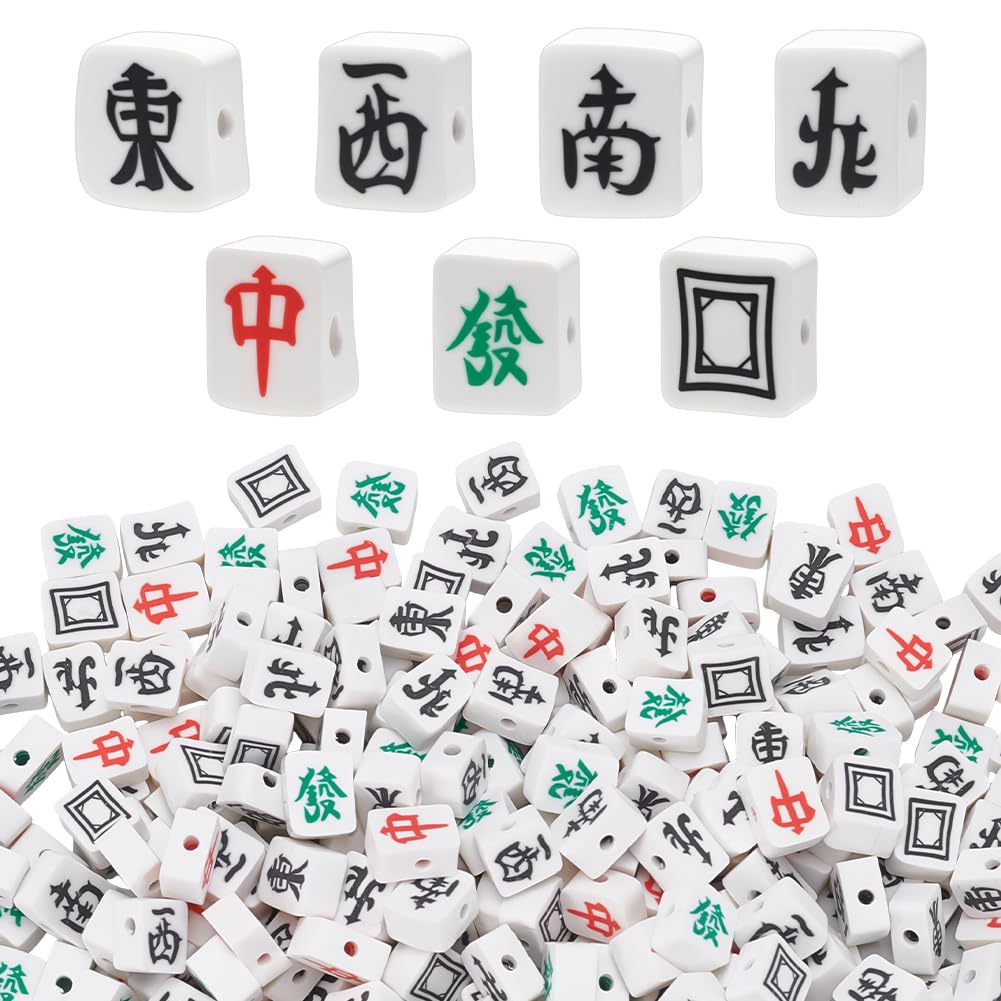 Perles en argile polymère de Mahjong pour créer vos bracelets d'été lors d'ateliers créatifs