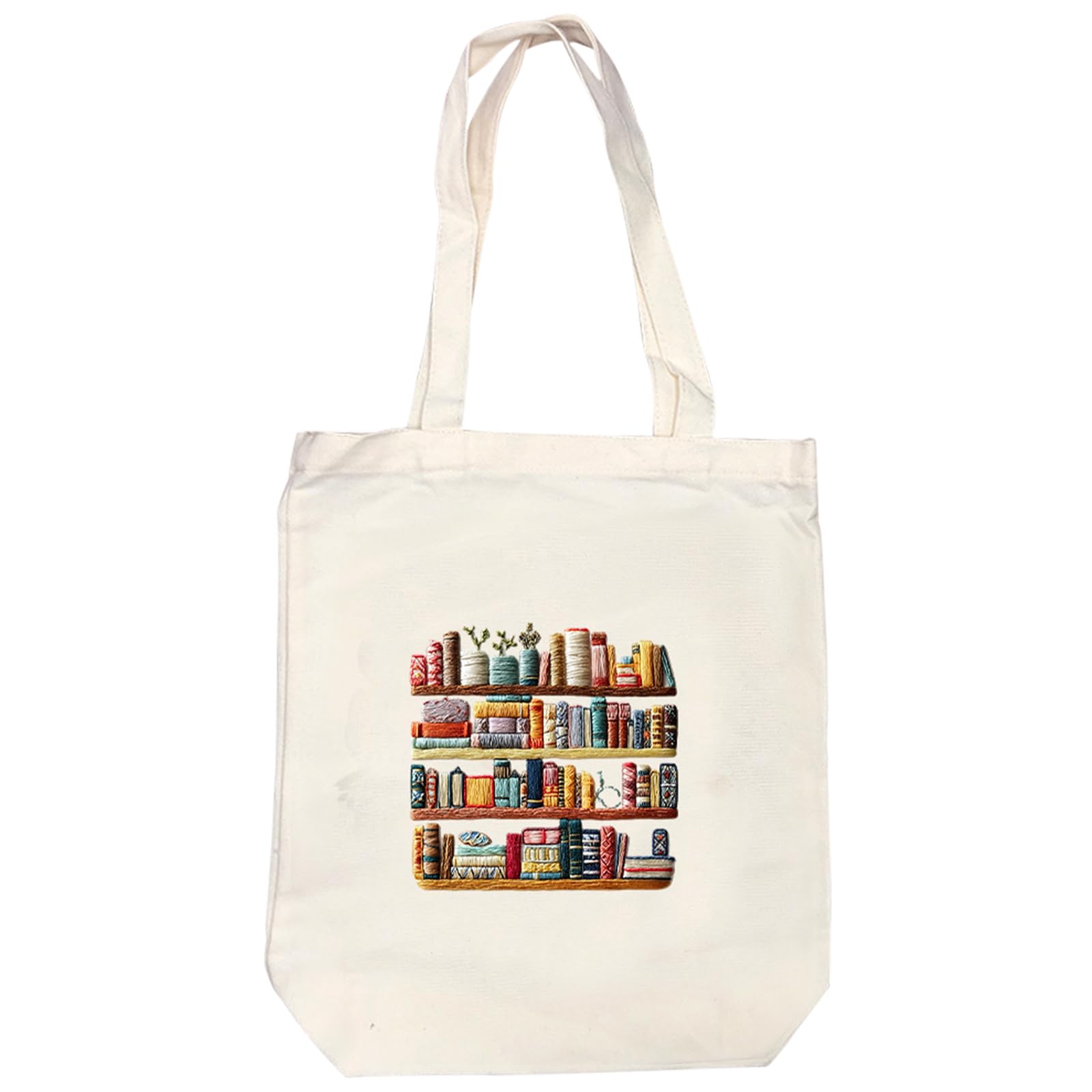 Embroidery Canvas Tote Bag, DIY Needlework Embroidery Craft Kit with Hoop