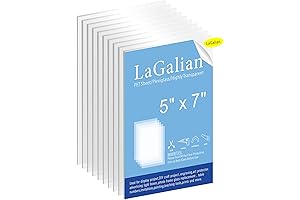 Picture Frame Glass Replacement 5x7, 0.04" Acrylic Sheet, Pack of 10