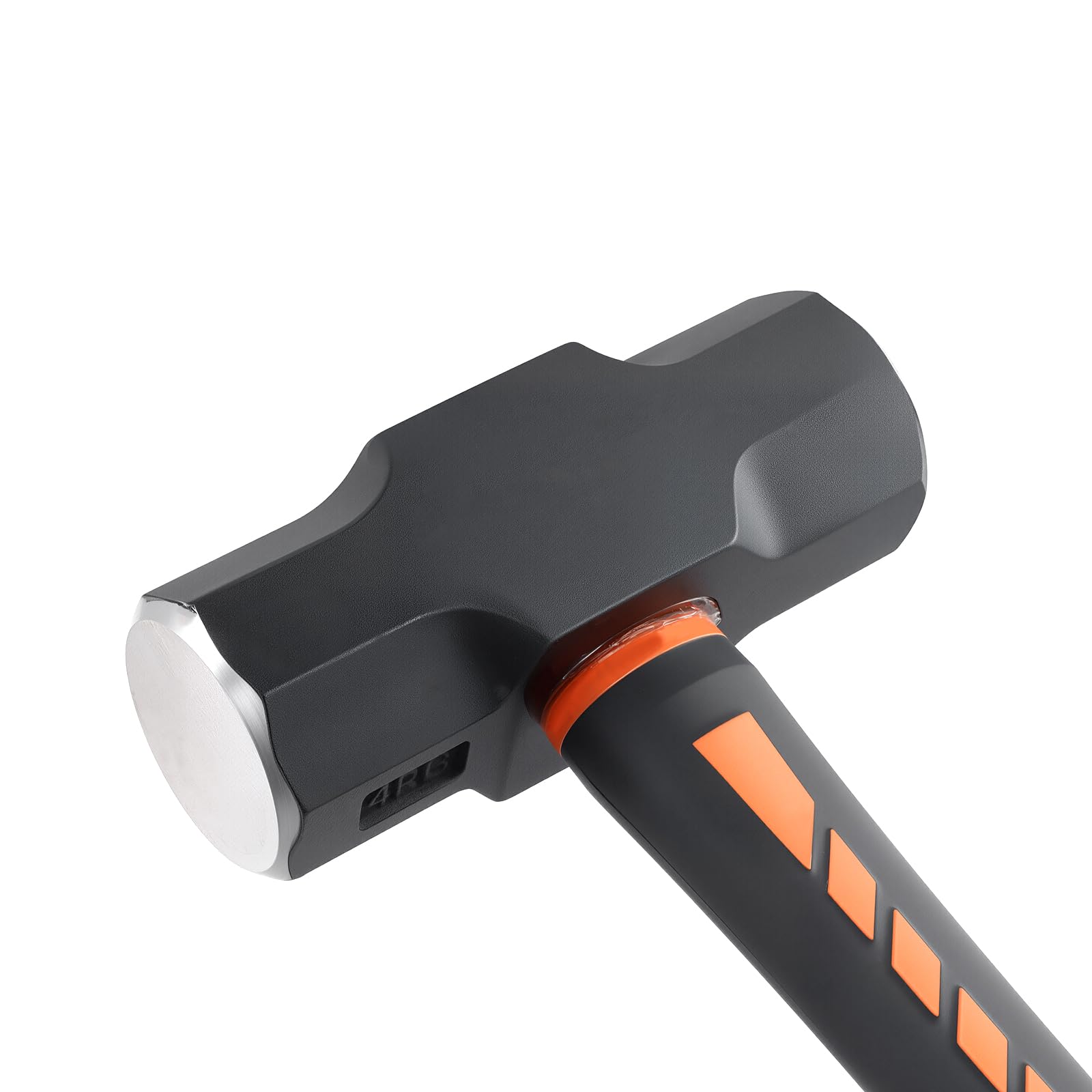 Maillet 2000 g avec manche en fibre de verre, marteau de proposition | Marteau de jardinage de haute qualité avec tête en acier au carbone de 2 kg - Avec gri antidérapant de 32 cm