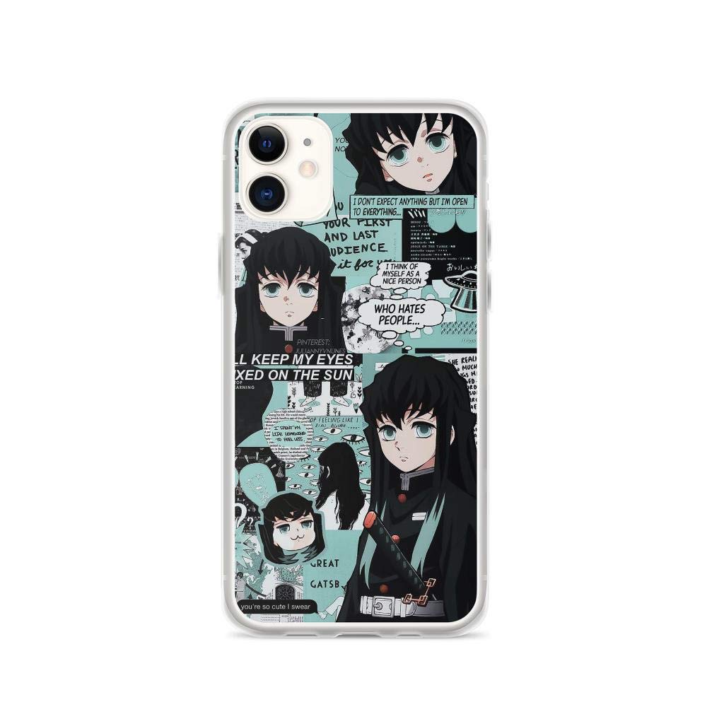 Buy Horseshoe's Compatible with iPhone 11 Case Demon Slayer Muichiro Tokito  Kimetsu No Yaiba Anime Pure Clear Phone Cases Cover Online at desertcartUAE