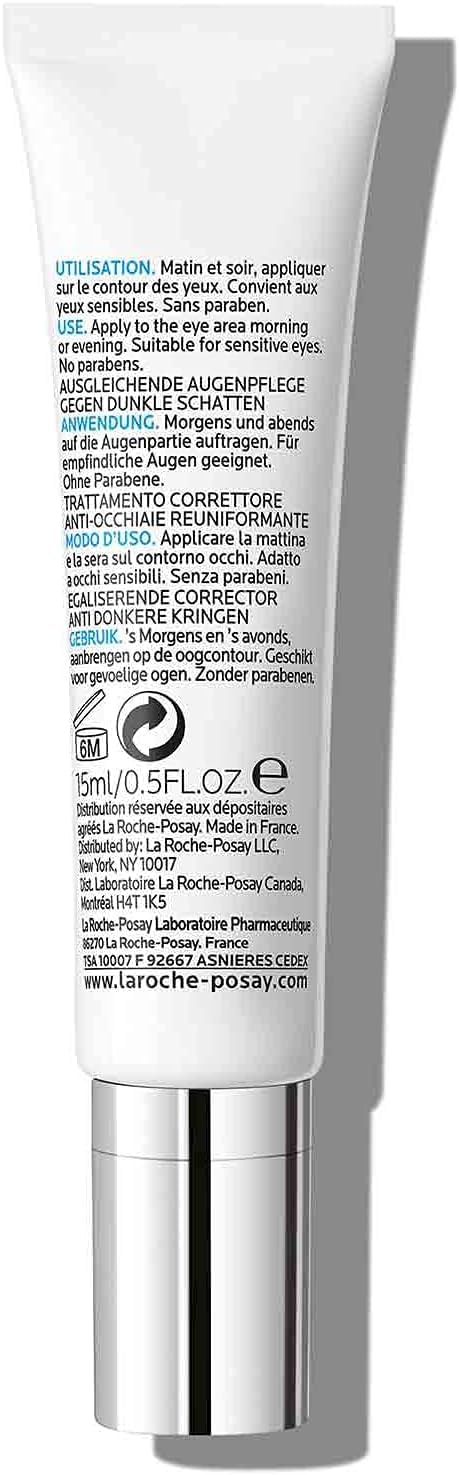 La Roche-Posay Pigmentclar, Crema Contorno Occhi Anti-Occhiaie, Per Occhi Sensibili, Uniforma l'Incarnato, Riduce le Occhiaie Marroni e Blu, Con PhE-resorcinolo e Caffeina, 15 ml