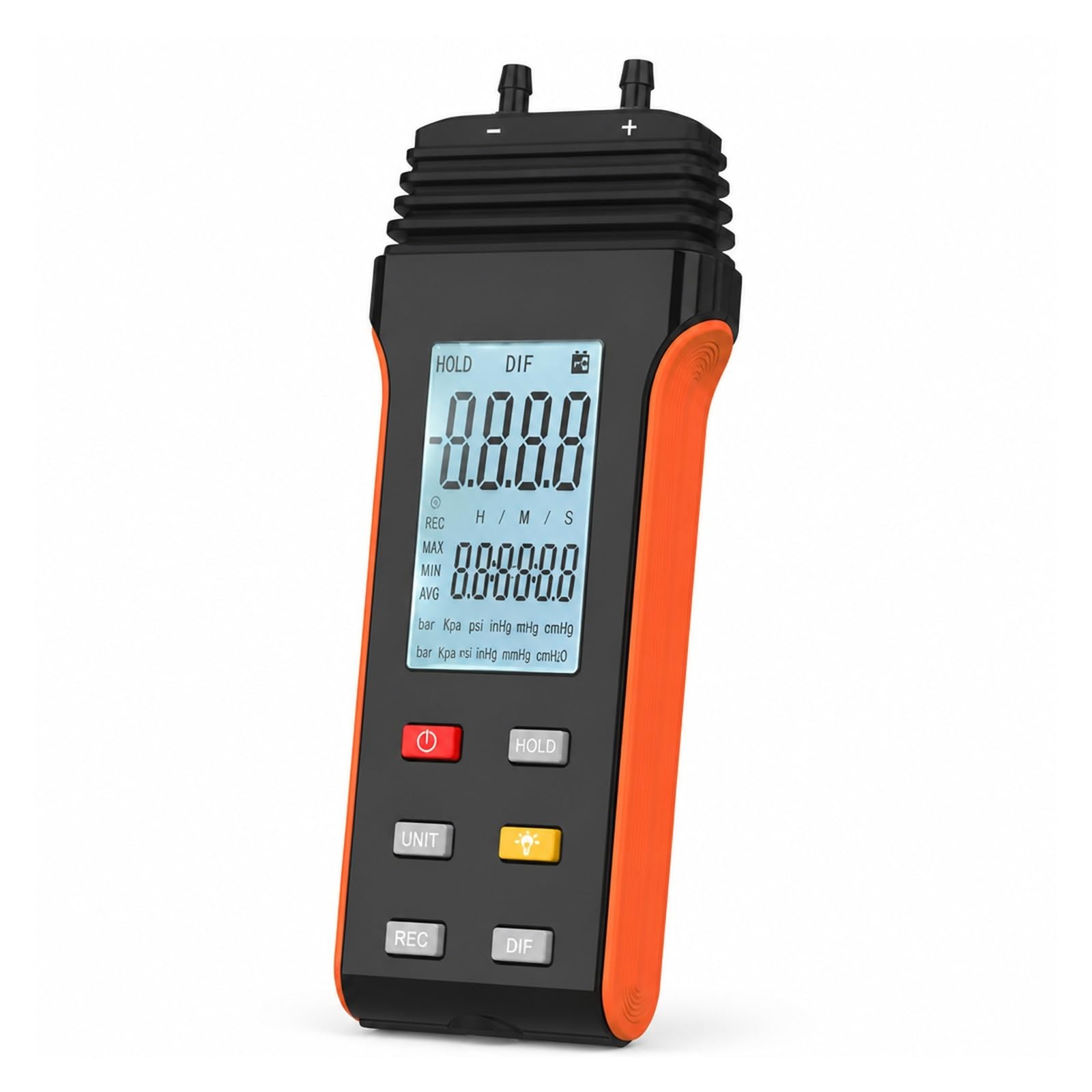 Ciśnieniomierz, Cyfrowy Manometr Miernik Ciśnienia Powietrza ± 30 Psi Tester HVAC