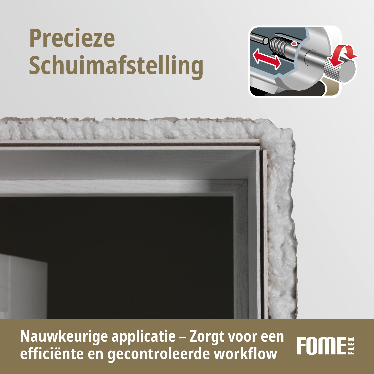 ALLBE PUR Schuimpistool met PTFE-coating