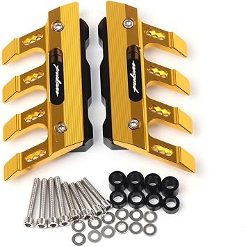 Motorcycle Fall Protection Front Fender Side Protection Guard Mudguard Sliders CNC Aluminum Universal Accessories for Bajaj Pulsar 200 NS/Pulsar 200 RS/200 AS Multiple Colour Color Blue