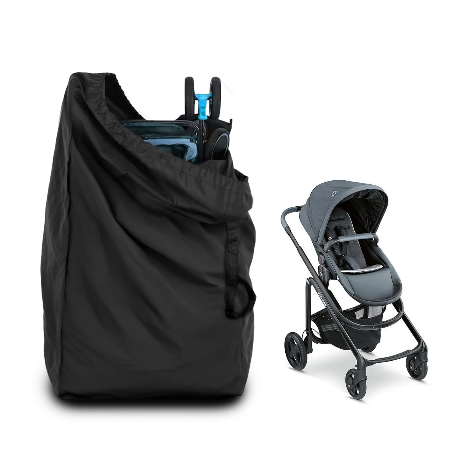 LPZMPZ Transporttasche Kinderwagen, Kinderwagentasche 114x39x39cm Buggy Tasche Flugzeug, Transporttaschen für Kinderwagen (Nur Geeignet für Kinderwagen mit Einer Gefalteten Breite von ≤39 cm)