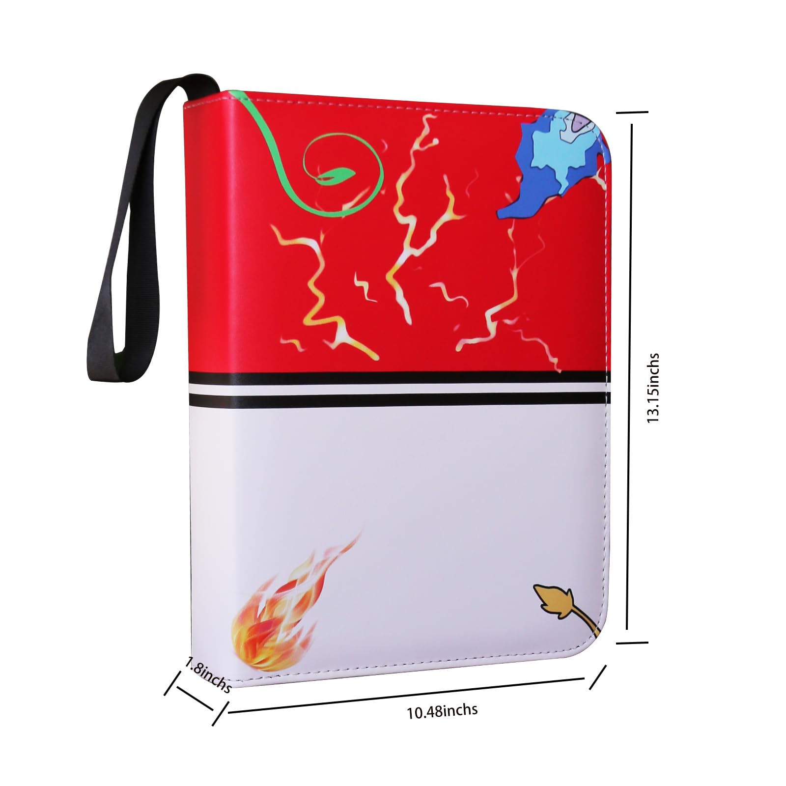 Sammelkarten Binder Deluxe - Premium 9-Pocket Album mit 900 Taschen, Idealer Kartenspeicherbinder für Jungen und Mädchen, Sammelbuch Hülle für Kartenliebhaber