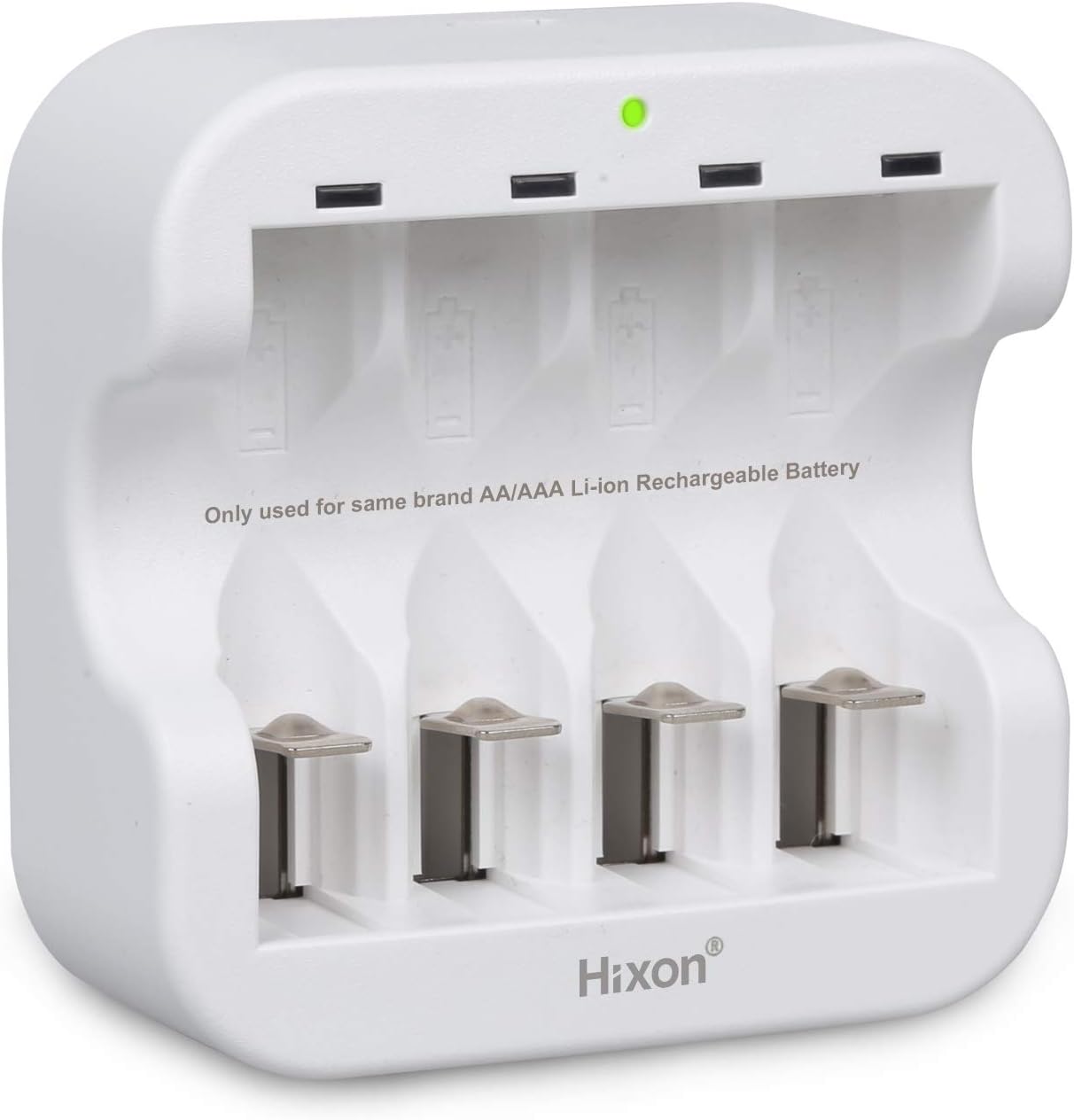Dimensions of Hixon 4-Bay AA AAA Battery Charger