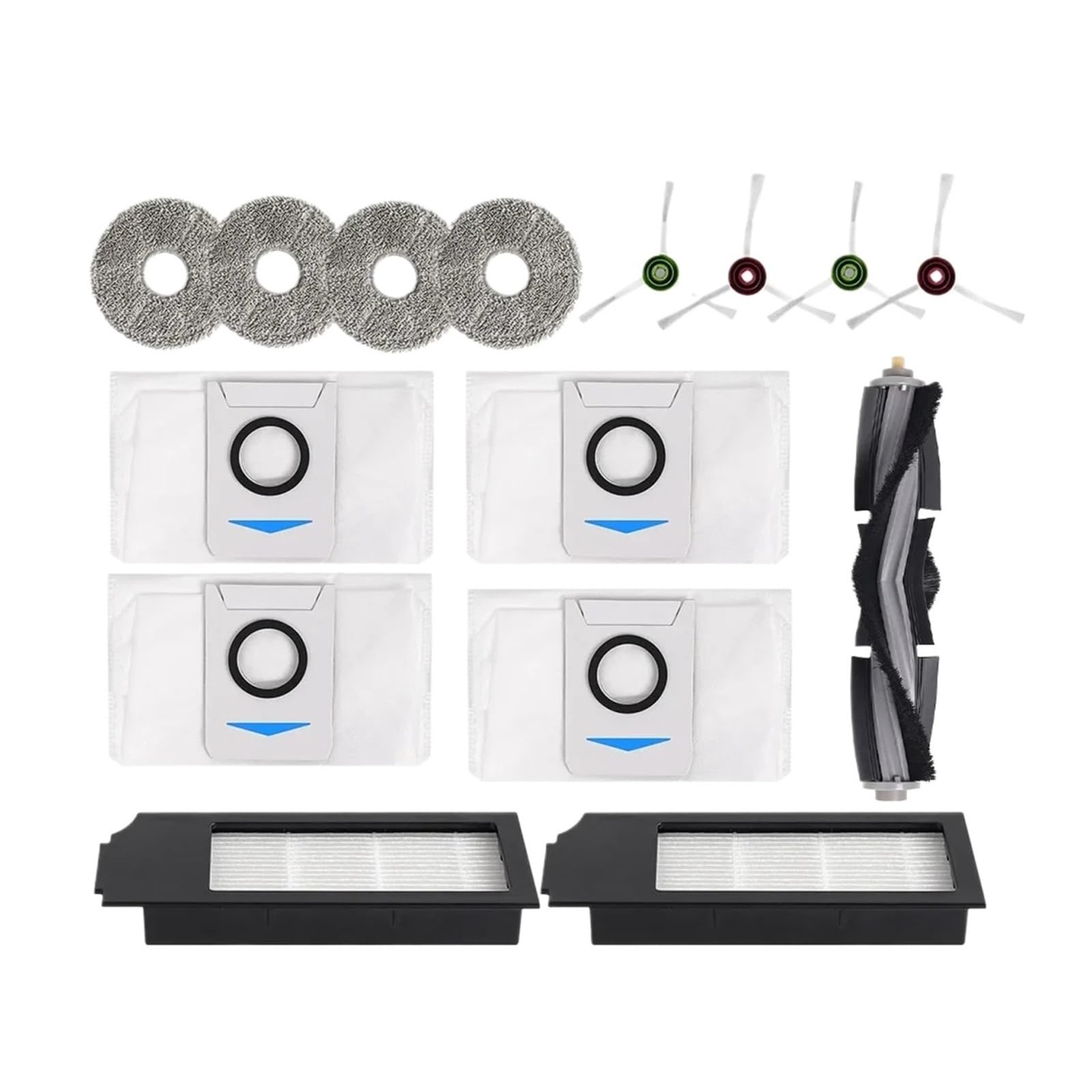 Lmrxofe 15 Pcs Replacement Kit Compatible For Ecovacs Deebot X1 Omni/Turbo T10 Omni/Turbo X1s Pro