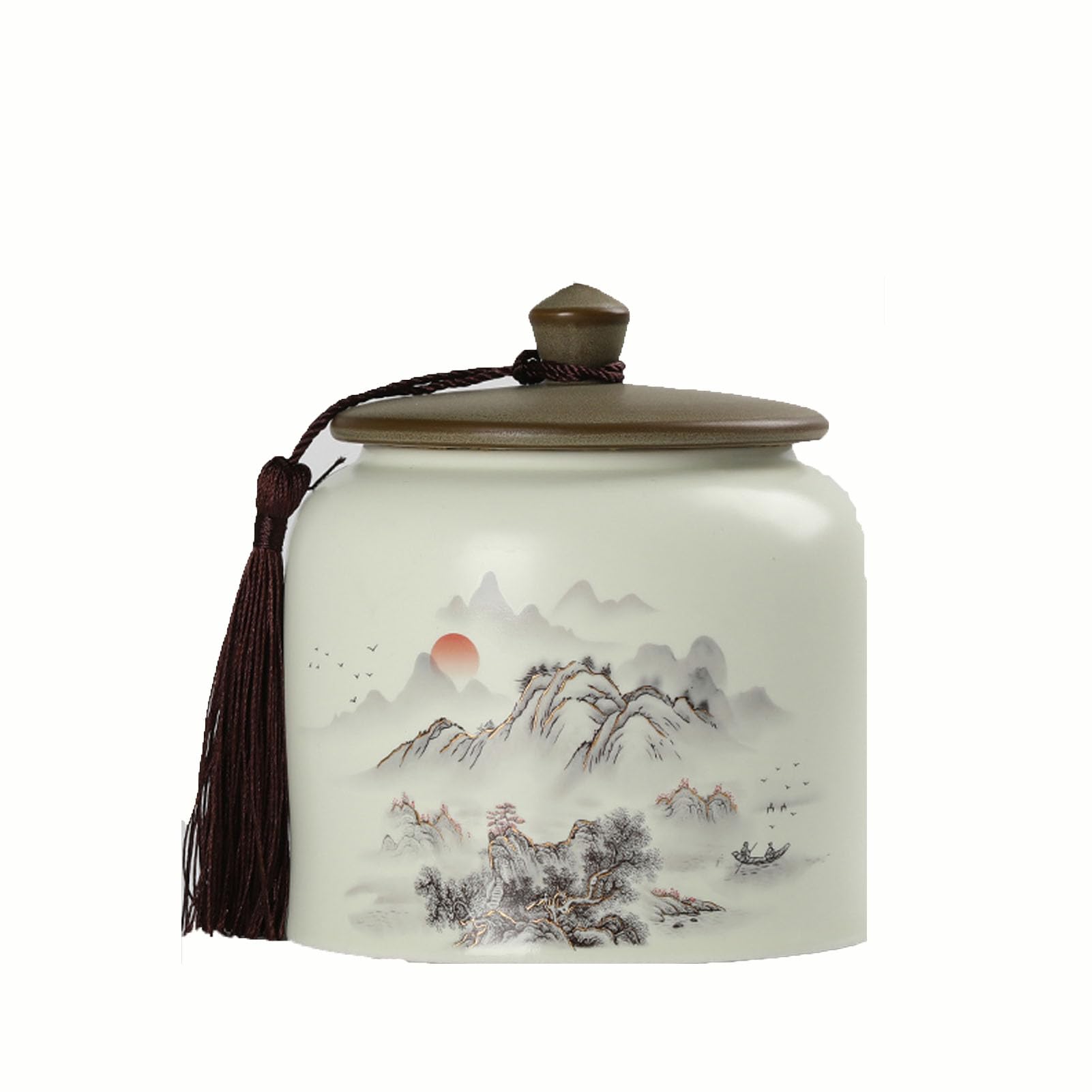 Boîtes à thé en céramique vintage chinoise de 750ml pour épices