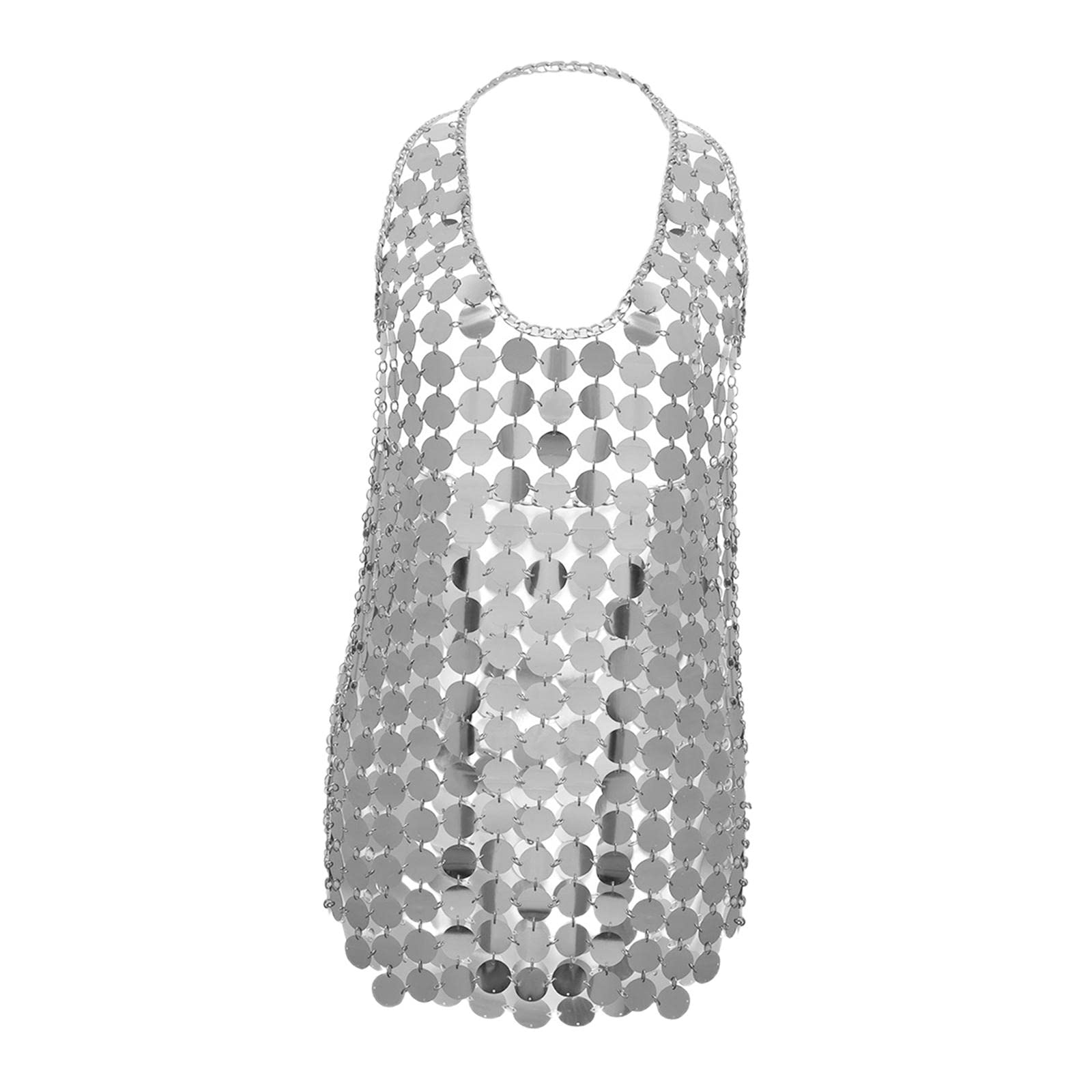 nivaa Girls Backless Sequins Bodysuits Jumpsuits Summer Lingerie for Festival-picture-30