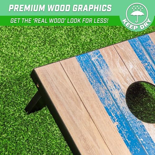 Image of GoSports Portable Cornhole Sets- Includes 2 Boards, 8 Bean Bags, Carry Case