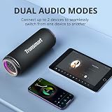 Tronsmart T7 Lite Haut-parleur d'extérieur portable 24 W, son stéréo 24 W avec basses profondes, Bluetooth 5.3, étanchéité IPX7, 24 heures de lecture, égaliseur personnalisé via application, ultra - 5