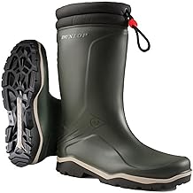 Dunlop Unisex Adults' K454061 GEV.LRS BLIZZ Unlined Rubber Boots Half Shaft Boots & Bootees, Green 8 UK / 42 EU / 9 US