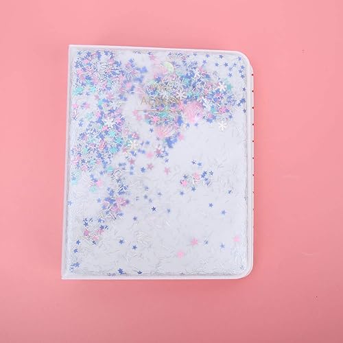 Miniatura 3 de Álbum de fotos, cuentas de arena movediza, 64 bolsillos, 3 pulgadas, mini álbum de fotos para fotos de cámara fucsia (azul)