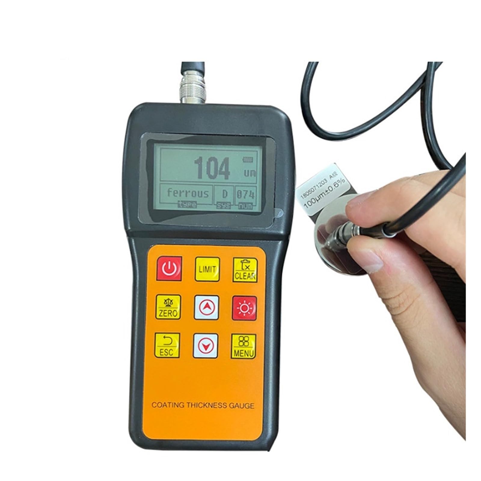 Handheld Ultrasonic Thickness Gauge for Measuring Metal for Industrial Inspection