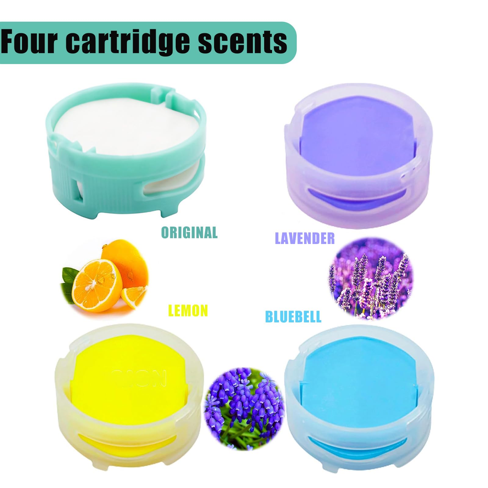 MengTiger 4 Pack Odor-Neutralizer Replacement Cartridges for Shark AZ3000 AZ3002 HZ3000 HZ3002 ZD550 IZ862H IZ562H 1541FC3000 Vacuum Cleaner Spare Part Attachment