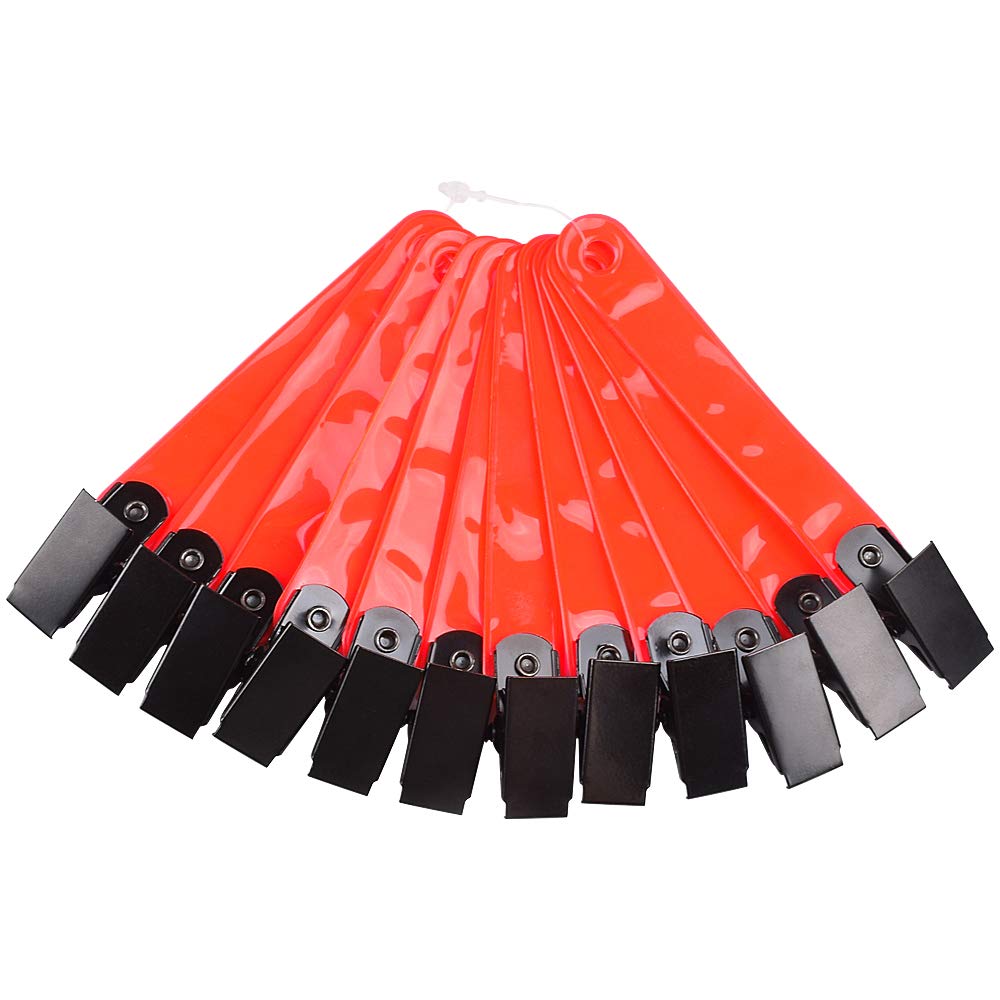 NIKA ARCHERYTrail Marker with Clips Reflective Tack Night-n-Day (Pack of 12) Orange Path Marker